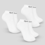 Skarpety Ankle Socks 3Pack White - GymBeam M