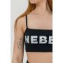 Biustonosz sportowy Bandeau Back Check Black - NEBBIA L