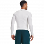 Biała koszulka kompresyjna HG Armour Comp LS - Under Armour M