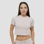 Damska koszulka Agile Cropped Desert - GymBeam L