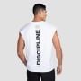 Tank top Discipline White - GymBeam S
