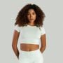 Damska Szara Koszulka Essential CropTop – STRIX XS