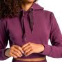 Krótka bluza damska z kapturem Essential Plum - STRIX S