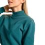 Sweter damski z wysokim kołnierzem Essential Deep Teal - STRIX S