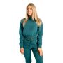 Sweter damski z wysokim kołnierzem Essential Deep Teal - STRIX S