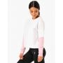 Hybrid Pullover Jumper White Pink - Ryderwear XS