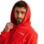 Bluza z kapturem Limitless Hot Red  - GymBeam XXL