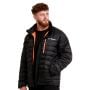 Męska kurtka Puffer Black/Orange - GymBeam L
