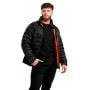 Męska kurtka Puffer Black/Orange - GymBeam L