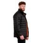 Męska kurtka Puffer Black/Orange - GymBeam L