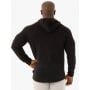 Czarna Męska Bluza z Kapturem Base - Ryderwear M
