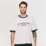 T-shirt Varsity Oversized White - GymBeam L