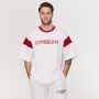 Koszulka Varsity Premium Heavyweight White - GymBeam XXL