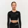 Damski top sportowy Prime Black - GymBeam M