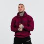 Bluza z kapturem PRO Hoodie Burgundy - GymBeam L
