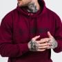 Bluza z kapturem PRO Hoodie Burgundy - GymBeam L