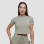 Damska koszulka Agile Cropped Sage - GymBeam L