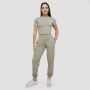 Damska koszulka Agile Cropped Sage - GymBeam L