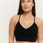 Biustonosz sportowy Sculpt Seamless Black - GymBeam M