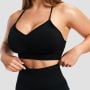 Biustonosz sportowy Sculpt Seamless Black - GymBeam M