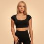Damska koszulka Sense Cropped Black - BeastPink XS