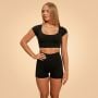 Damska koszulka Sense Cropped Black - BeastPink XS