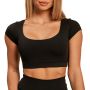 Damska koszulka Sense Cropped Black - BeastPink XS