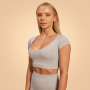 Damska koszulka Sense Cropped Grey - BeastPink M