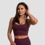 Stanik sportowy Cut-Out Eggplant - GymBeam M