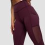 Damskie legginsy Mesh Panel Eggplant - GymBeam S