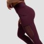 Damskie legginsy Mesh Panel Eggplant - GymBeam S