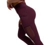 Damskie legginsy Mesh Panel Eggplant - GymBeam S