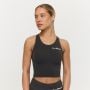 Damski Top Sportowy BEAT Charcoal - GymBeam XXL