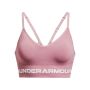 Bezszwowy stanik sportowy Low Long Pink - Under Armour XL
