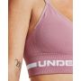 Bezszwowy stanik sportowy Low Long Pink - Under Armour XL