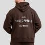Bluza z kapturem Unstoppable Brown - GymBeam XL