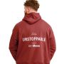 Bluza z kapturem Unstoppable Red - GymBeam XXL