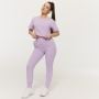 Damska koszulka Cropped Limitless Lavender - GymBeam XS