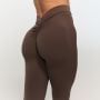 Damskie legginsy Fierce V-back Cappuccino - GymBeam XXL