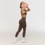 Damskie legginsy Fierce V-back Cappuccino - GymBeam XXL