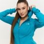 Damska bluza z kapturem Zip Up Limitless Aquamarine - GymBeam S
