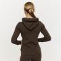Damska bluza z kapturem Zip Up Limitless Espresso - GymBeam S