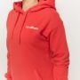 Damska bluza z kapturem Limitless Longline Hot Red - GymBeam S