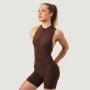 Damski kombinezon Zip-Up NEO Mocha - GymBeam XL