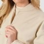 Damska bluza Zip-Up NEO Almond - GymBeam XL
