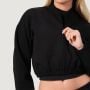 Damska bluza Zip-Up NEO Black - GymBeam XL