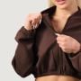 Damska bluza Zip-Up NEO Mocha - GymBeam M