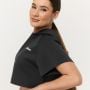 Damska bluza z kapturem Relay Cropped Black - GymBeam S