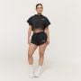 Damska bluza z kapturem Relay Cropped Black - GymBeam S