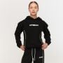 Damska bluza z kapturem Varsity Black - GymBeam XXL